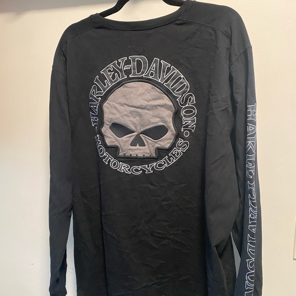 Harley-Davidson Black Long Sleeve Men's Shirt